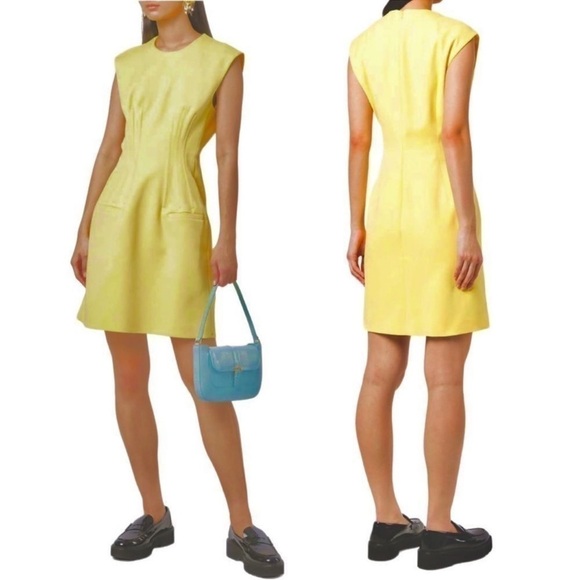 MaxMara Dresses & Skirts - Sportmax Cinese Seamed Cotton Sleeveless Cocktail Mini Dress Size 4 Max Mara NEW